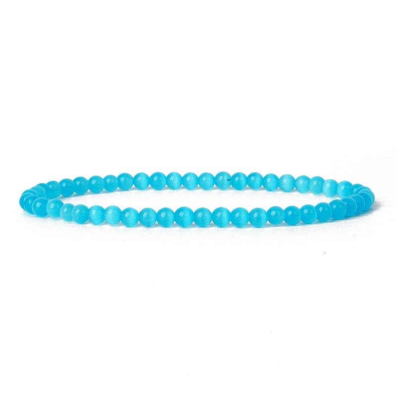 Natural Stone Bracelets Men 4mm 6mm Beads Elastic Bracelet Charm Chakra Healing Reiki Yoga Bracelets For Women Beads Jewelry New