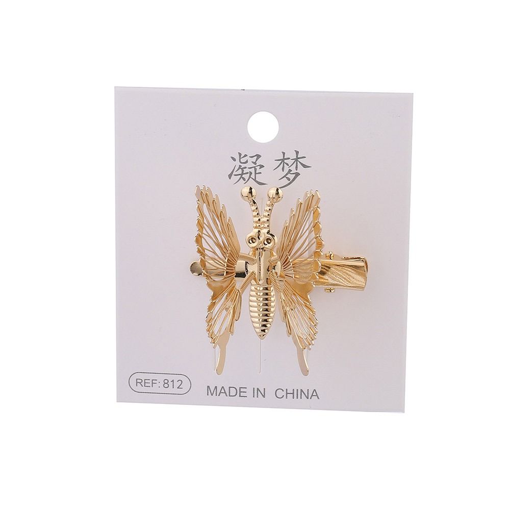Spring Moving Butterfly Hairpin Gold Silver Bangs Hairclip Gift Butterfly Hair Clip