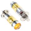 20 LEDs DRL Driving Fog Light Bulbs Fog Lamp Bulb H1 100W Light Bulbs for Car Vehicle 3000K Golden Yellow LED Bulbs