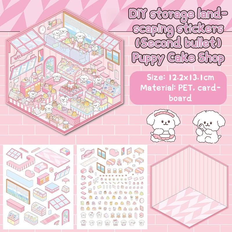 

Сделай сам Миниатюрный Мир Пейзаж Наклейки Мультфильм Карманный Домик Сцена 3D Домик Складывание Наклейка Фестиваль Подарок На День Рождения Для Детей