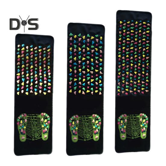 Fußreflexzonenmassage-Massagematte, Fußschmerzlinderung, Muskelentspannung, Kinder und Erwachsene, rutschfestes, faltbares Akupressurpad, tragbares Stein-Gehmassagegerät