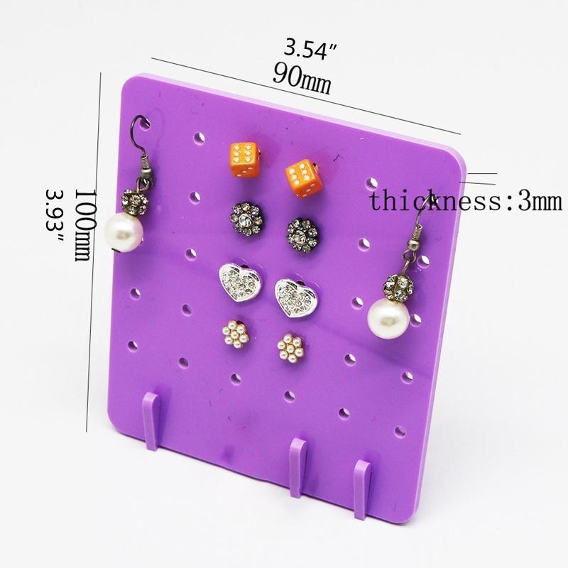 A52E Earrings Organizers 30 Holes Holder Jewelry Display Stands Shelf