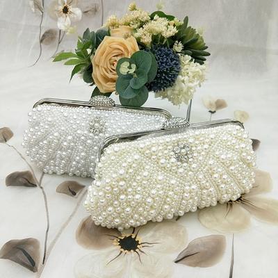 New Banquet Bag, Pearl Cheongsam Bag, Mother-in-law Bag, Celebrity Handbag, Bride Oblique Span, Portable Model.