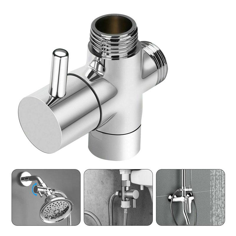 Deviatore Doccia Rubinetto Bagno Valvola di Commutazione Raccordo Rubinetto Doccia Sdoppiatore Valvola Devia Acqua Accessori Bagno