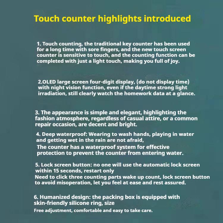 Smart Tasbih Tally Counter for Muslims Ring Electronic Digital Tasbeeh 4 Prayer