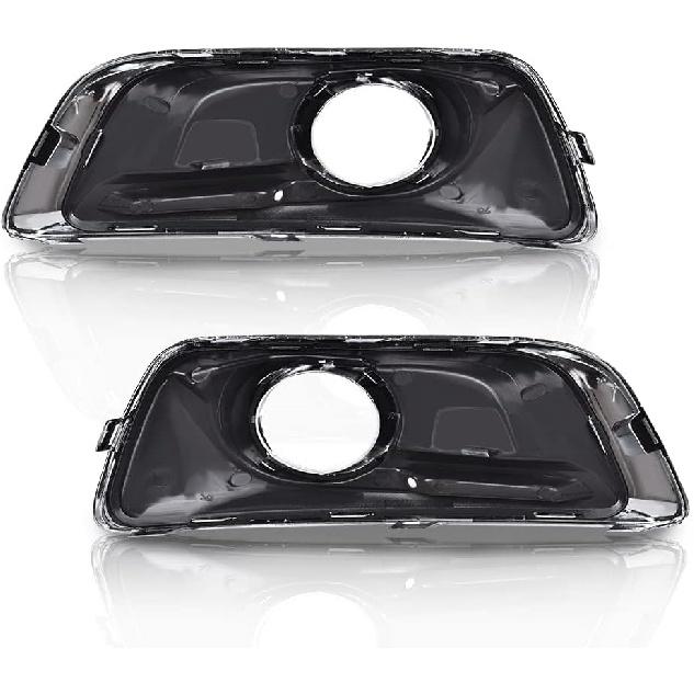 G-PLUS Front Bumper Fog Light Cover Driver and Passenger Side Compatible with Chevy Malibu Eco 2013-2014,Fit Chevy Malibu 2013-2015,Fit Chevy Malibu
