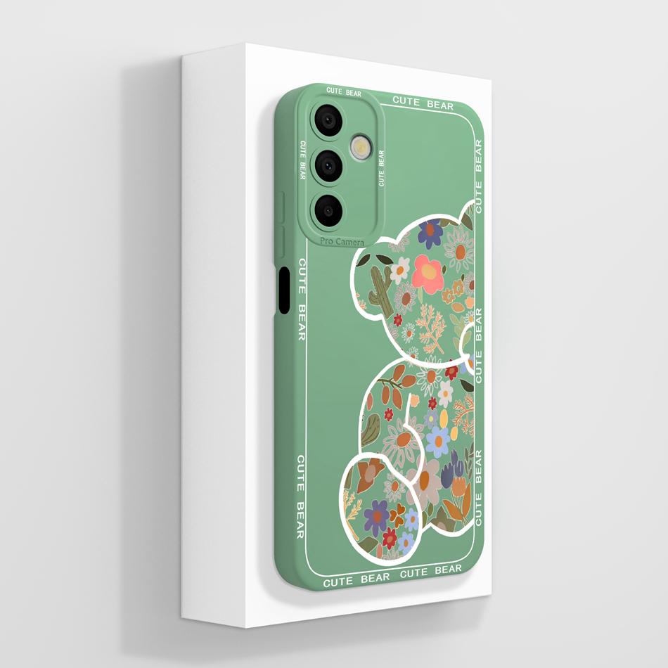 Case For Samsung A15 A 15 Cute Panda Soft Cover For Galaxy A15 Phone Cases Anti Drop Liquid Silicone High Quality Back Protector