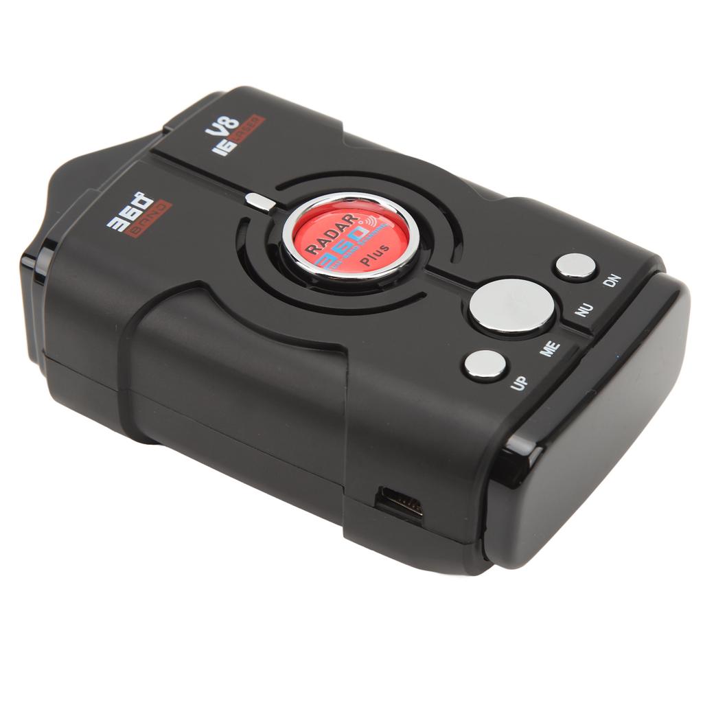 Car Radar Detector Extended Range 2.4GHz 410MHz 360 degrees Real Time Voice Alerts Built in GPS Speed Radar Detector