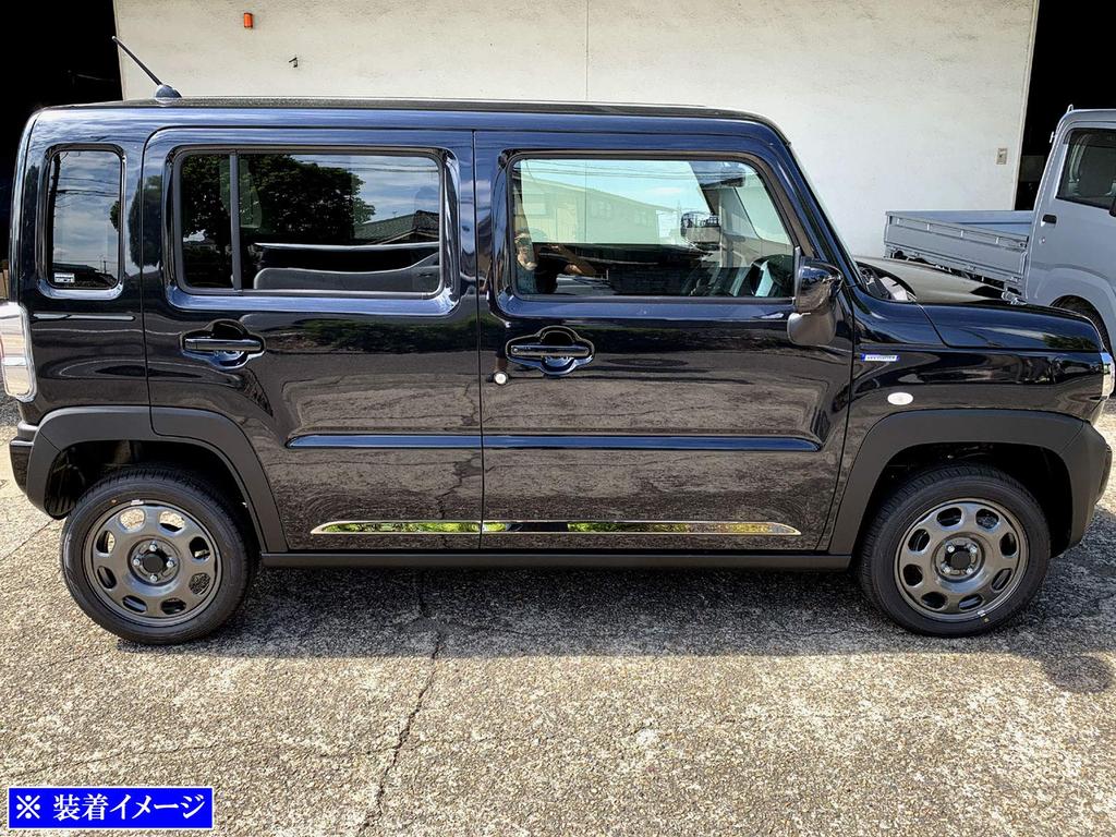 BRIGHTZ Finish Stainless Steel Side Door Moulds for Toyota Flair Crossover Fits and 50 Models Ultra-Mirror (4-Piece Set) MS92S/MS52S (SID-MOL-123) -