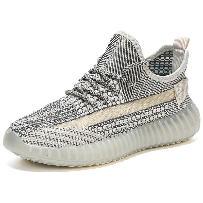 Chaussures Décontractées de Sport Crème Glacée Blanc Pur Style Homme Femme Kaki Drill Pour Chaussures Galaxy Ama Sesame Star Respirantes Été