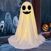 2025 Halloween Spooky Ghost Statue With Light Cute Resin Ghost Ornaments Halloween Tabletop Decoration For Window Yard Porch