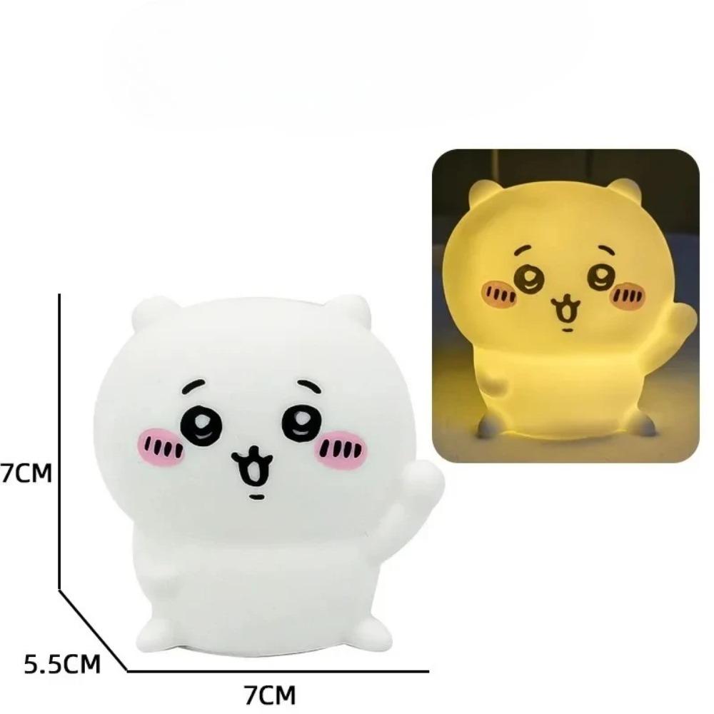 Chiikawa Anime LED Night Light Hachiware Usagi Rabbit Lamp Bedroom Desktop Decor Birthday Gift for Children Best Gift Toy