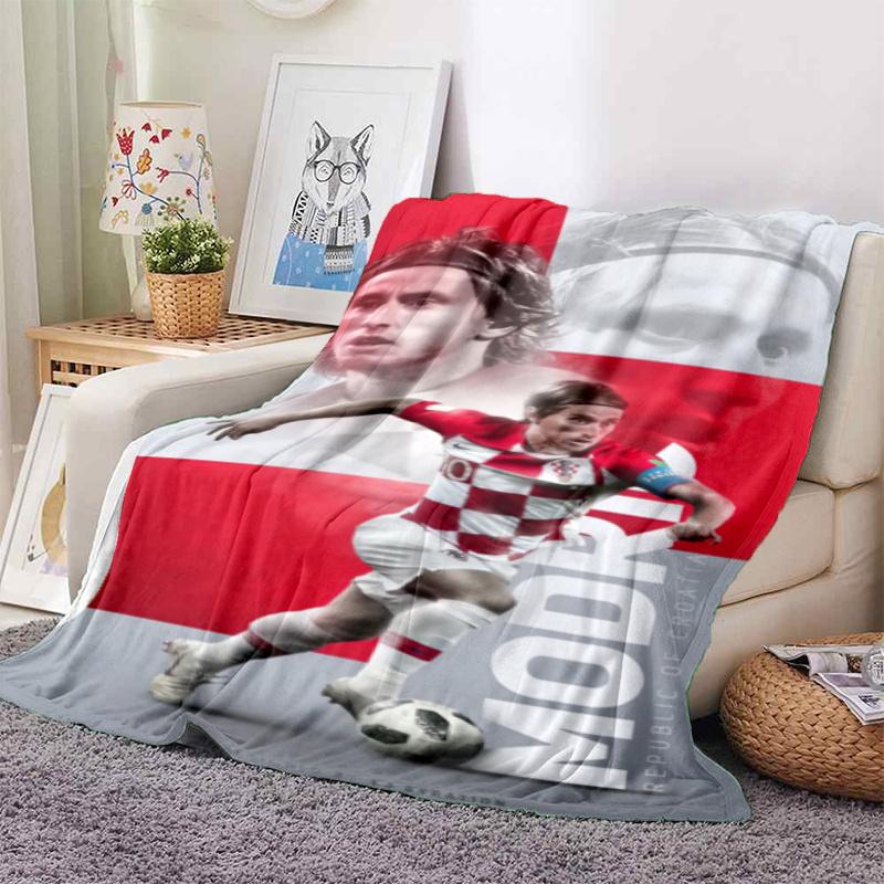 Former Real Madrid CF Croatian professional male football player Luka Modrić blanket Soft four season home bed office travel outdoor warm blanket
