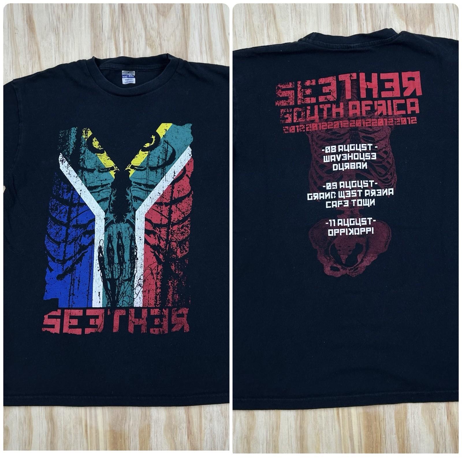 RARE Vintage Seether Rock Band Concert T Shirt Music South Africa Limited Tour S Unisex T-Shirt S