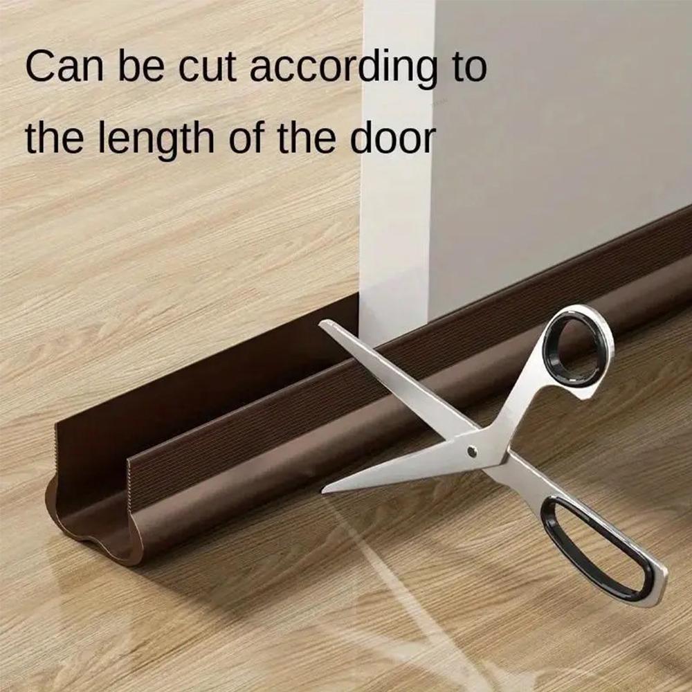 PVC Flexible Door Bottom Sealing Strip Door Gap Soundproofing Wind and Dust Proof Weather Strip Under Door Draft Stopper Tape