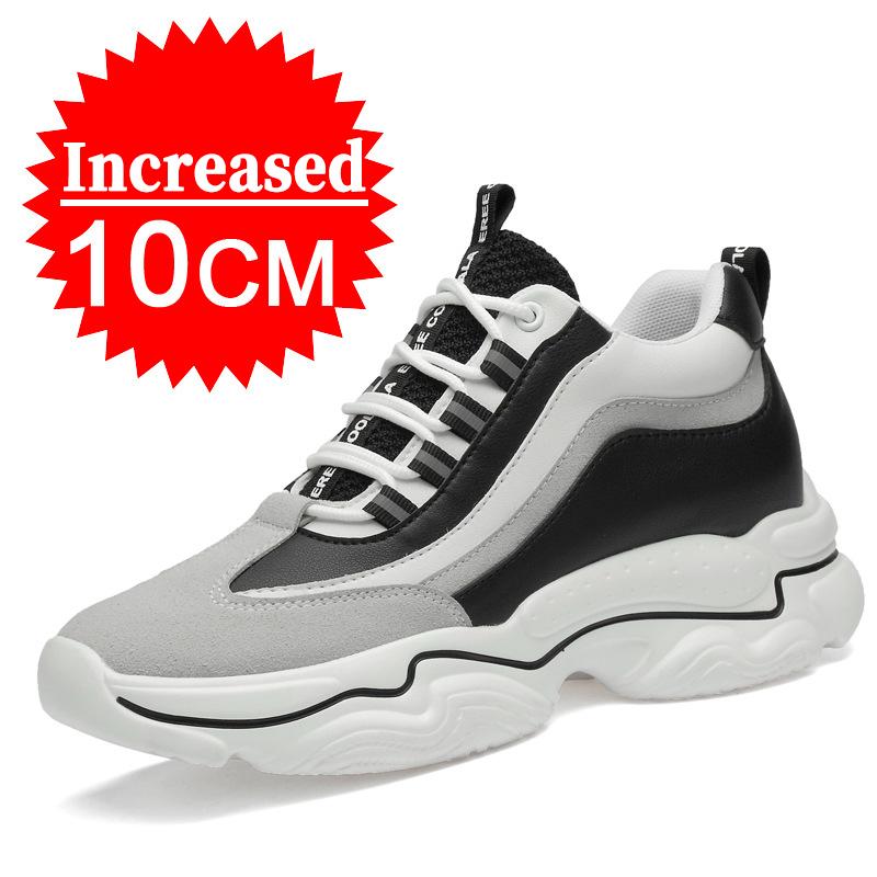 Fashion New Elevator Shoes Men Sneakers 8CM Height Increasing Shoes Men's Hidden Heels Inner Height Sports Shoes Luxury Man Lift Shoes