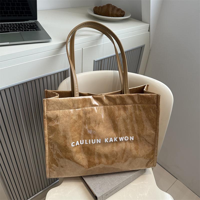 

Большая вместительная сумка через плечо для женщин, новая простая сумка-тоут в стиле ретро, сумка для поездок на работу