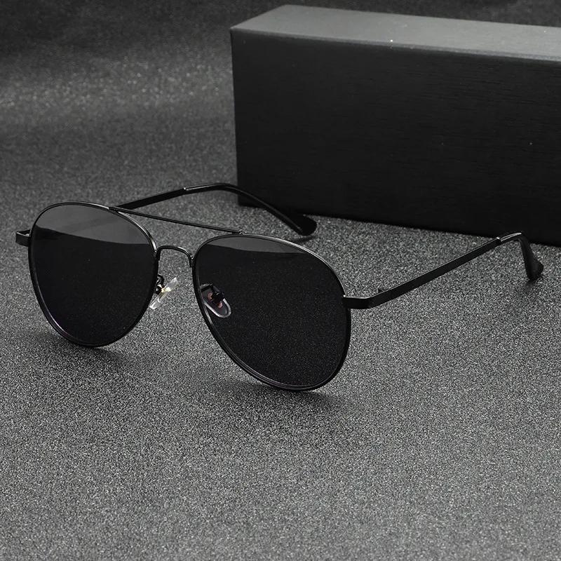 New Fashionable Pilot Men'S Myopia Glasses Outdoor Neutral Driving Special High Quality Large Frame Durable Glasses
