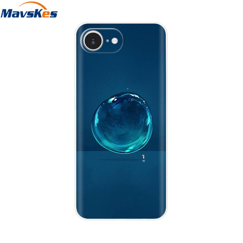 For iPhone 16e Case For Apple iPhone 16e Case Luxury Clear Painted Cover Case For iPhone 16e 16 E Coque Protective Cover Fundas