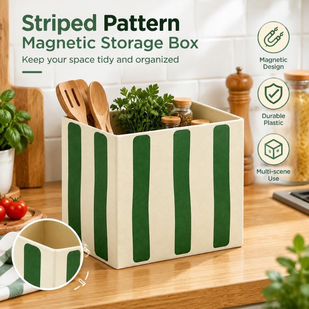 Wall Mount Magnetic Storage Box Magnetic Mount Utensil Organizer  Home Decoration