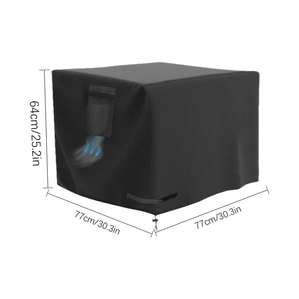 Square Fire Pit Cover 30 Inch Waterproof Shield Fire Pit Table Cover For Patio Porch Camping Indoor Outdoor Home Yard