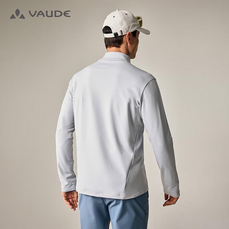 VAUDE Men's Outdoor Half-Zip Quick-Dry Long Sleeve T-Shirt