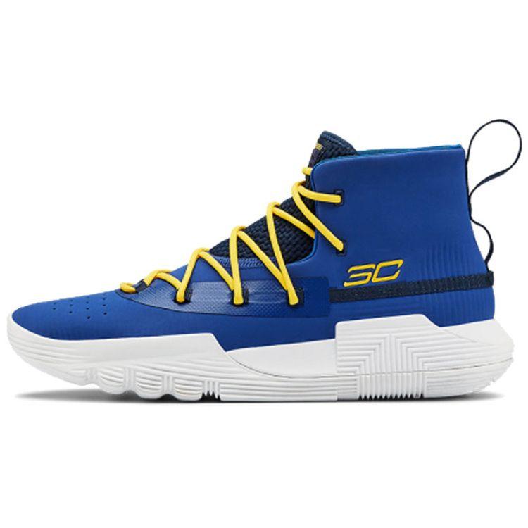 

Мужские кроссовки Under Armour Curry 3Zer0 2 Royal Blue Желто-Белые 3020613-402