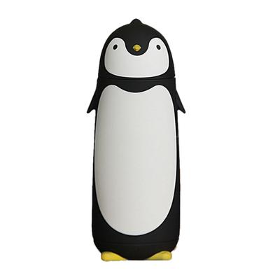Láhev na vodu Tučňák Design Tepelná izolace 300ml Přenosný kelímek na vodu pro venkovní použití Černá