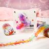 1Roll Rainbow Gradient Die-Cut PET Tape for Scrapbooking DIY Journal Collage Art Phone Case Notebook Decoration Gift Craft