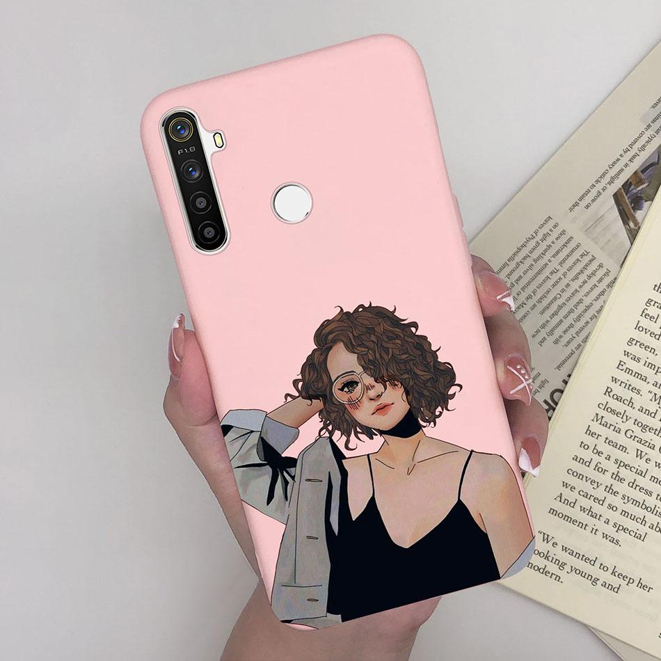 For Oppo Realme 5 Pro Oppo Realme 5 5i 5s C3 6i Realme5 5 Pro Realme6i Phone Cases Cute Soft Matte Bumper Back Cover Funda Coque