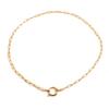 Yori Basic Paperclip Chain Round Sailor Clasp Necklace Waterproof 18K Gold Plated Stainless Steel DIY Jewelry Bijoux Femme