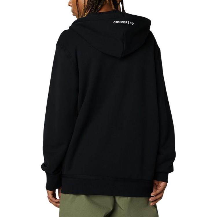 Converse Jackets Men's Black Hooded Moderate Other 10019463-A01