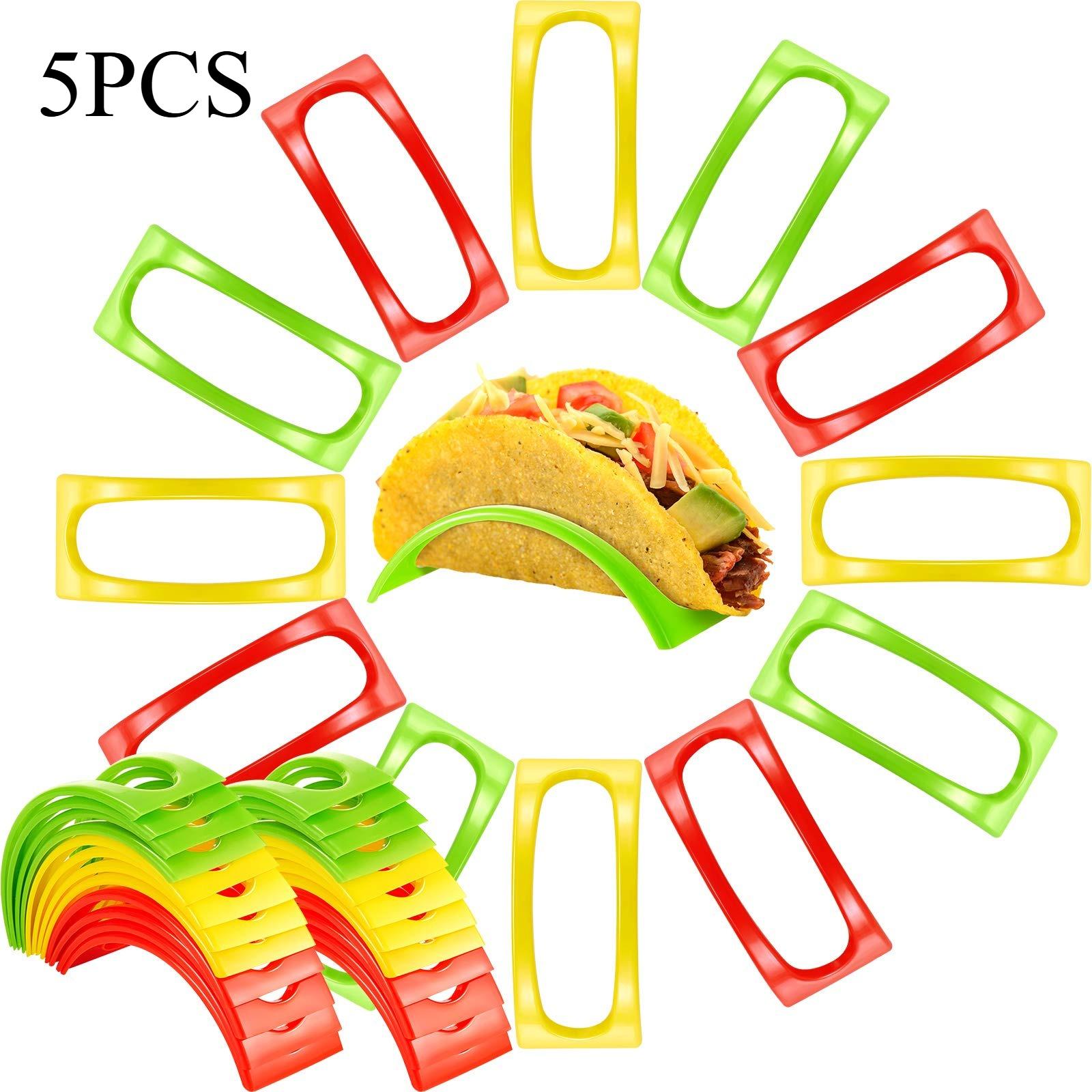 

5pcs Mexican Tortilla Holders,Commercial,Home Kitchen,Party, Restaurant,Home Use,Easy-Clean Surface,Ideal for Tacos