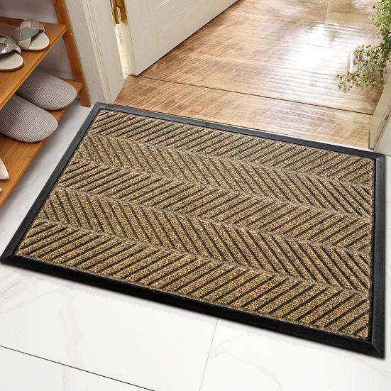 Entry Door Floor Mat Dirt Moisture Absorber Non-Slip Backing Indoor Outdoor Rug All-weather Entrance Mat