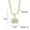 4mm Iced Out Tennis Chain Necklace Hip Hop CZ Rhinestone Cuban Link Chain Unisex Street Fashion Jewelry Gift