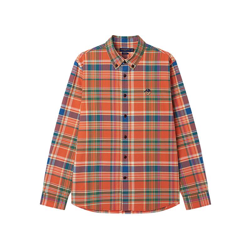 

Teenie Weenie Men s American Plaid Embroidered Long-Sleeve Shirt M