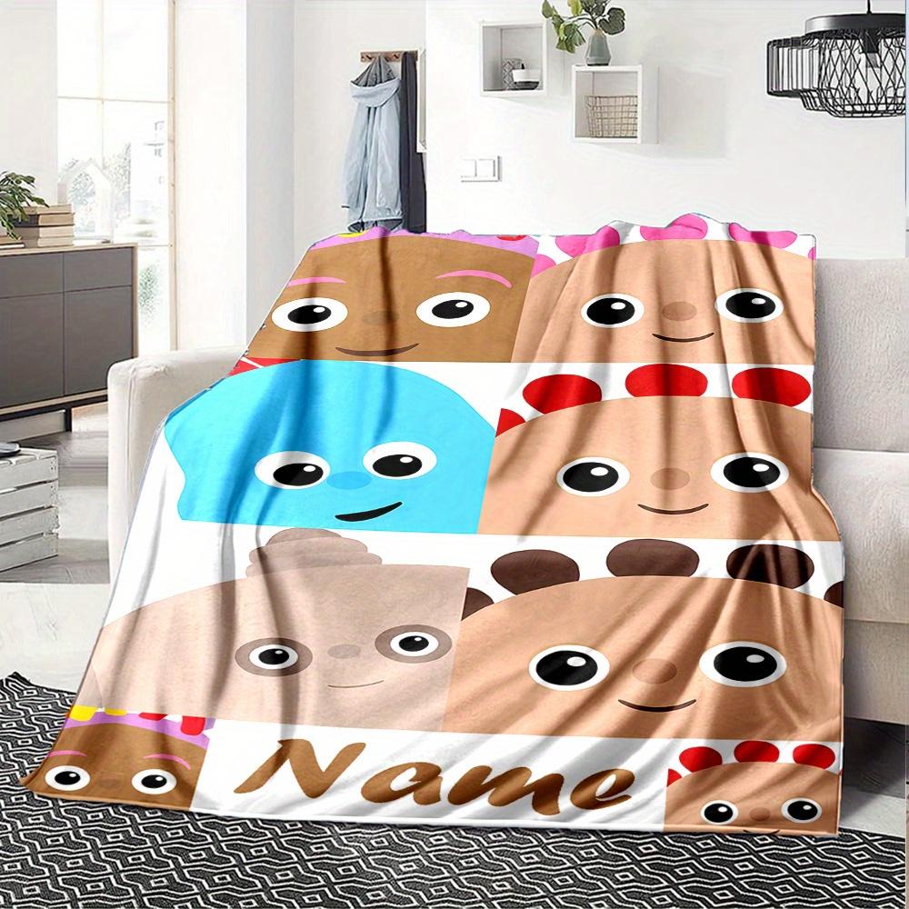 Cbeebies Iggle Piggle Themed Blanket Personalized Name Soft Warm And Versatile For Sofa Bed Office And Travel Machine Washable Comfortable In All