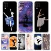 Simple Swan Dance Ballet Clear Phone Case For Samsung A51 A71 A21S A12 A11 A31 A41 A03S A22 A13 A33 A73 A53 A52 A32 5G A23 Cover