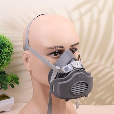 Half Face Dust Mask Respirator Dust-Proof Work Safety Rubber Mask Cotton Filter For Diy House Clean Carpenter Builder Polishing