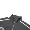 LiNing Sport Fashion Series American Retro Letter Print Straight Loose Stand Collar Jacket Men Jacket Graphite-Gray AWDU775-6