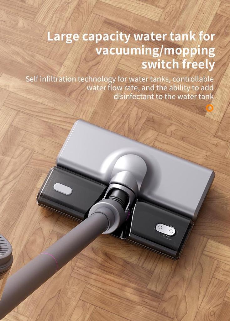 High-Power Wireless Vacuum Cleaner with Multi-Function Suction, Mopping, and Dust Mite Removal for Home Use