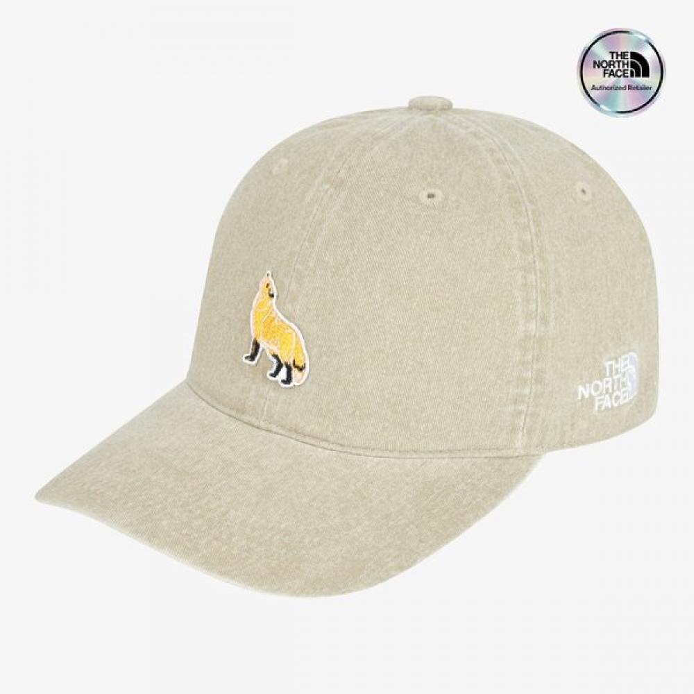 The North Face White Label Logo Ball Cap Wappen Beige Ne3cs06m BEIGE/ONE