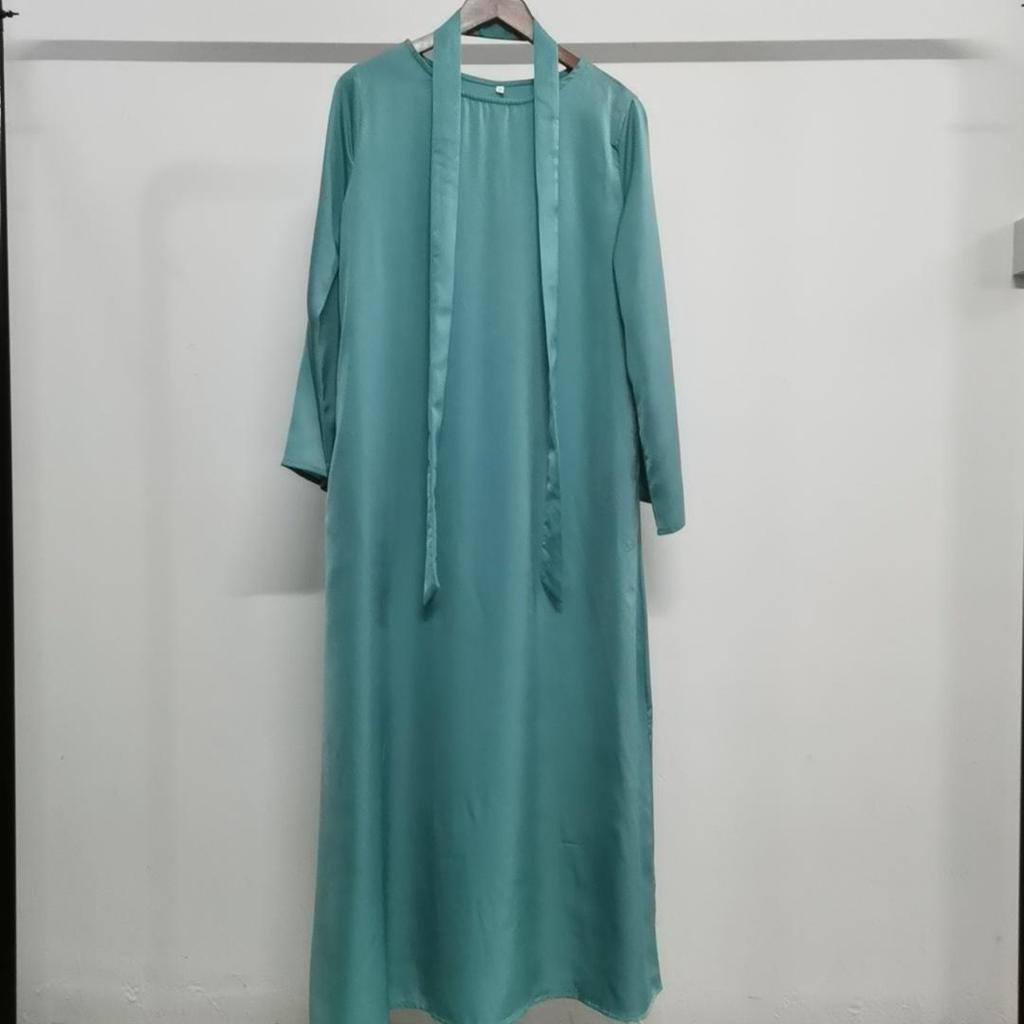 Yiduo Duo Round Neck Flared Sleeve Muslim Fashion Dress 21512#