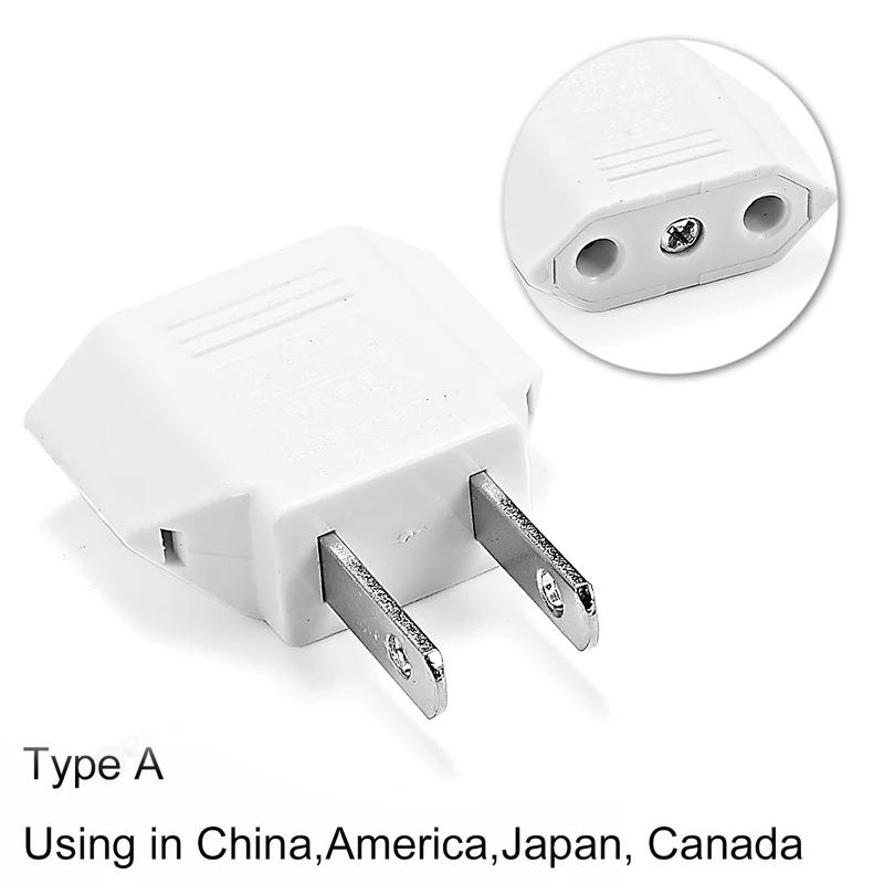 US Plug Adapter EU To US Adapter Mexico Plug Power Converter American Adapter Electrical Socket AC Outlet Travel Adapters