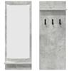 Wall Mounted Nightstand with Shelf Concrete Grey 70 X 10 X 90 Cm