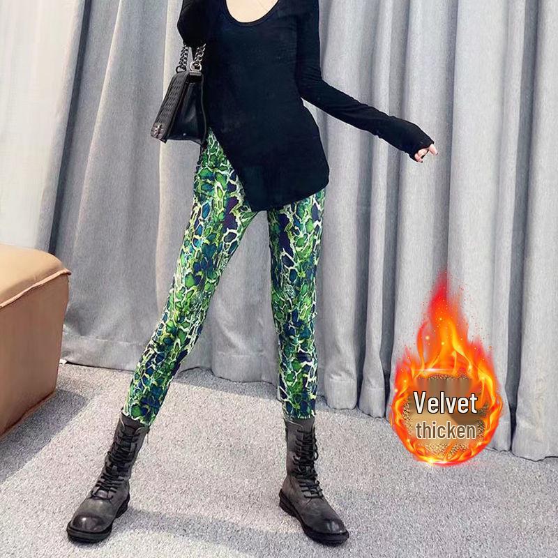 2025 Plaid High-Waist Stretchy Skinny Leggings for Women - Trendy Outerwear