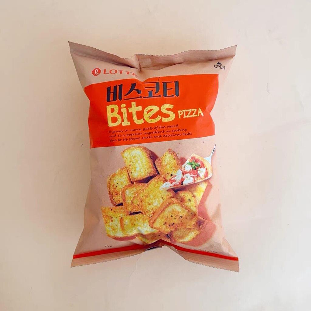 Lotte Toasted Bread Slices Casual Snacks, 70g Per Bag, 3 Flavors Available