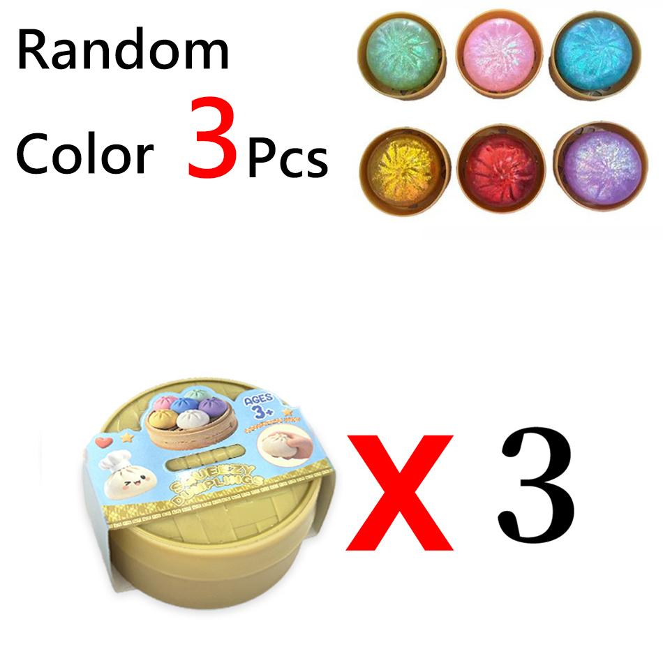 Hot Glitter Dumpling Glitter Dumpling Squishy With Box Dumplings Sensory Squeeze Toy For Stress Relief Toy Funny Creative Gift
