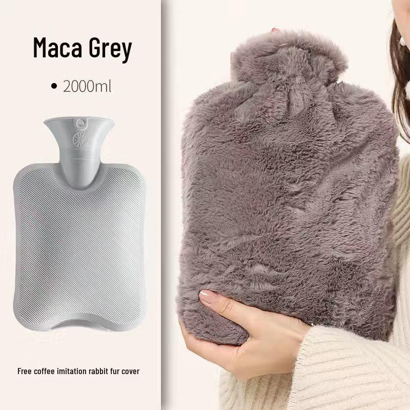 Rabbit Plush Hot Water Bottle - Baby Home Warmer, Large Capacity PVC, Long-Lasting Heat