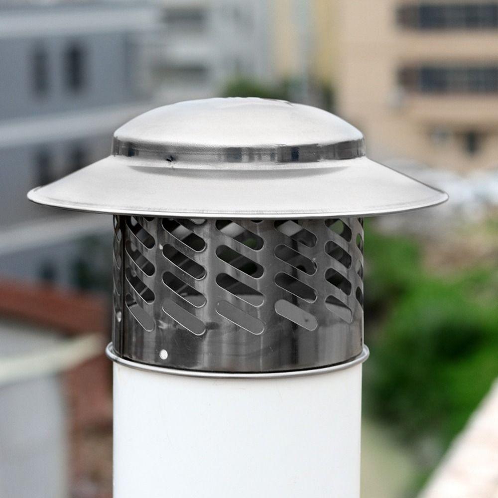 80/110/160/200mm Wand Frischluftauslass Winddichtes Dachrohr Ablufthaube Universelle Schornsteinhaube Rohr